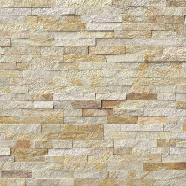 Sparkling Autumn Splitface Ledger Corner SAMPLE Natural Quartzite Wall Tile
